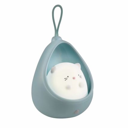 LED Lasten suuntaus kevyt anturilla KITTY LED/0,5W/5V USB 1200 mAh sininen