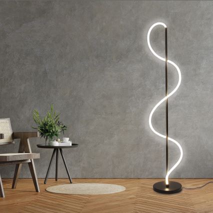 LED-lattiavalaisin EMMA LED/36W/230V musta