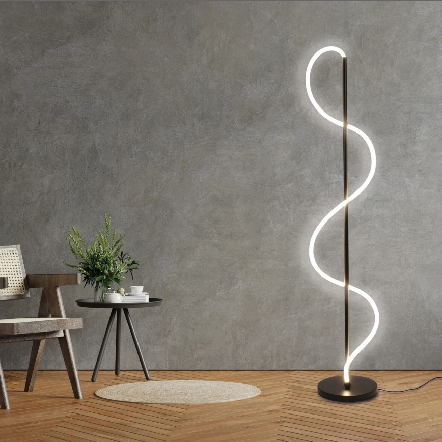 LED-lattiavalaisin EMMA LED/36W/230V musta