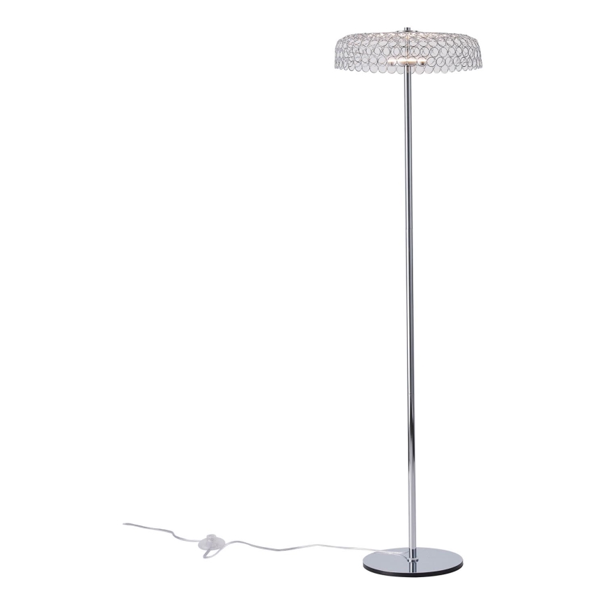LED-lattiavalaisin LED/10W/230V 3000K kiiltävä kromi