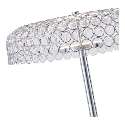 LED-lattiavalaisin LED/10W/230V 3000K kiiltävä kromi