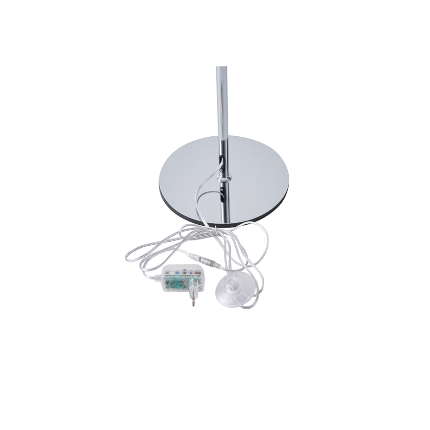 LED-lattiavalaisin LED/10W/230V 3000K kiiltävä kromi