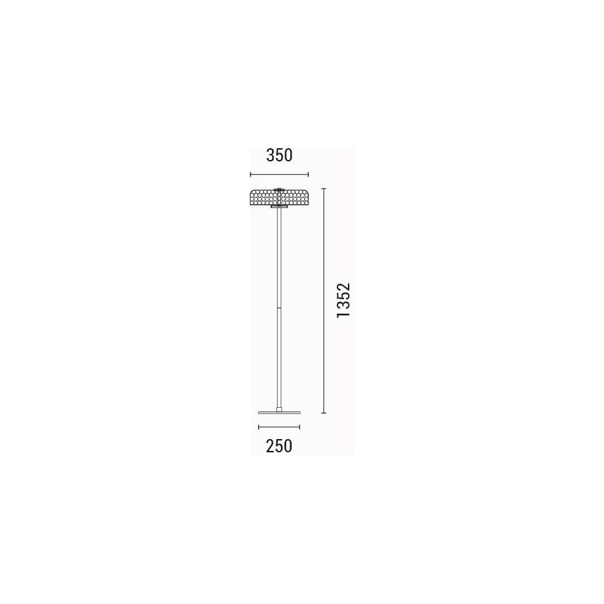 LED-lattiavalaisin LED/10W/230V 3000K kiiltävä kromi