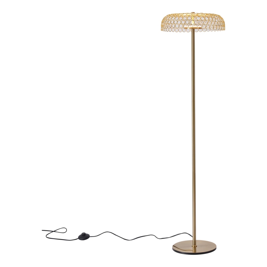 LED-lattiavalaisin LED/10W/230V 3000K kulta