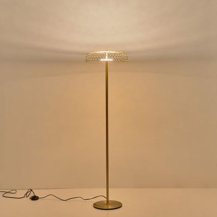 LED-lattiavalaisin LED/10W/230V 3000K kulta