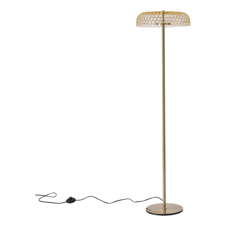 LED-lattiavalaisin LED/10W/230V 3000K kulta
