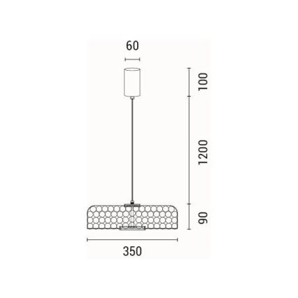 LED-lattiavalaisin LED/10W/230V 3000K kulta