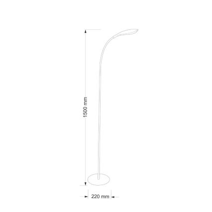 LED-lattiavalaisin SWAN LED/6,5W/230V valkoinen