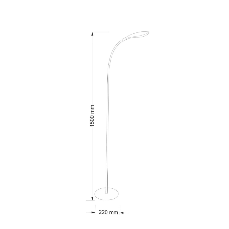 LED-lattiavalaisin SWAN LED/6,5W/230V valkoinen