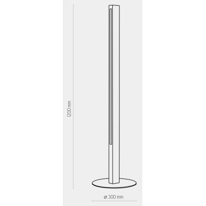 LED-lattiavalaisin TEO LED/30W/230V puu