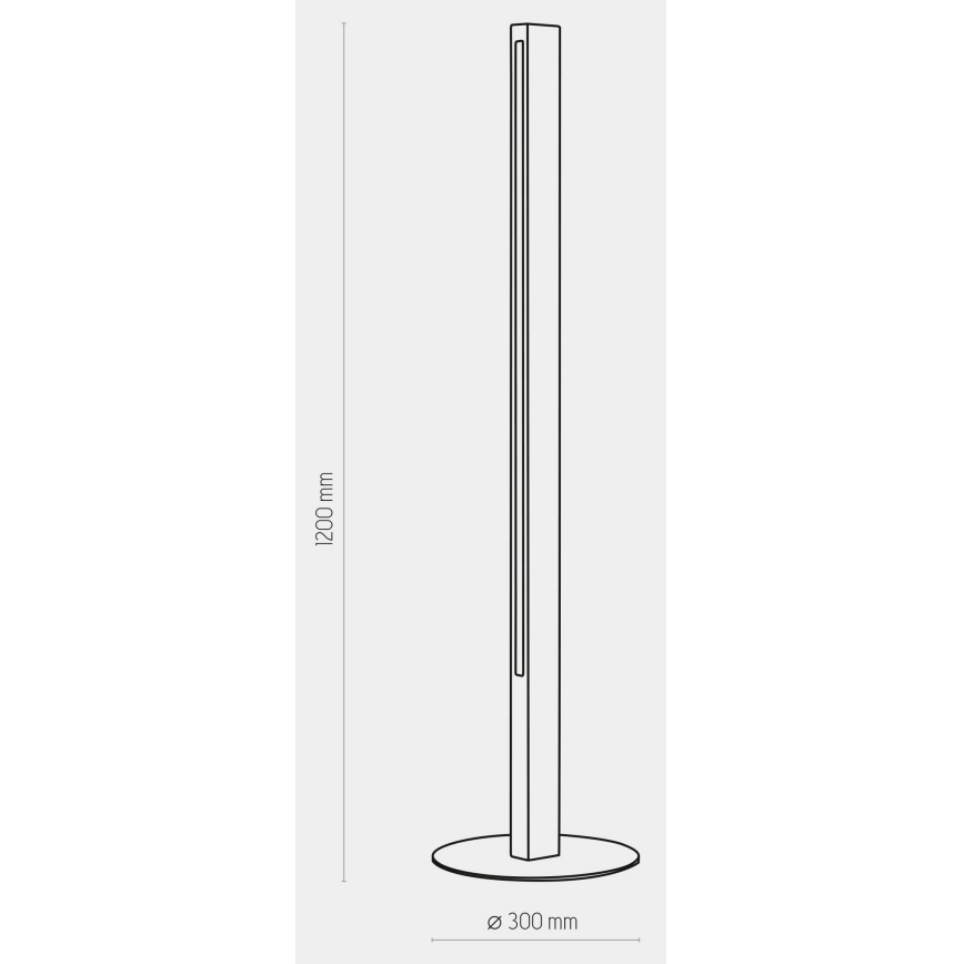 LED-lattiavalaisin TEO LED/30W/230V puu