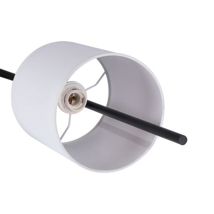 LED-lattiavalaisin TOKYO 1xE27/40W/230V + LED/3W musta/valkoinen