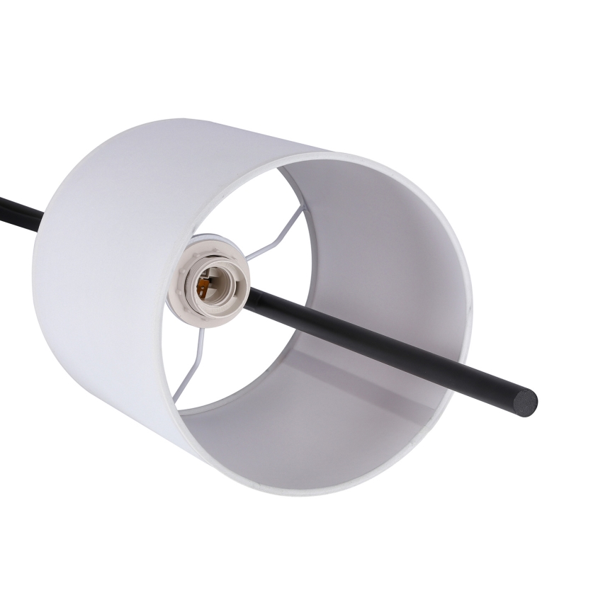 LED-lattiavalaisin TOKYO 1xE27/40W/230V + LED/3W musta/valkoinen