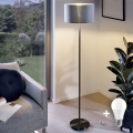 LED-lattiavalaisin TUNJA 1xE27/20W/230V halkaisija 38 cm musta/harmaa