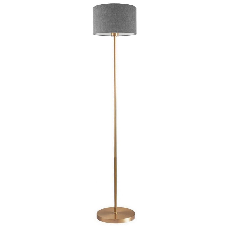 LED-lattiavalaisin TUNJA 1xE27/20W/230V, Ø 30 cm, kulta/harmaa