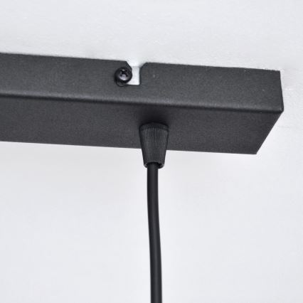 LED LED-kattokruunu johdossa VOLTA 2xE27/15W/230V musta/kulta
