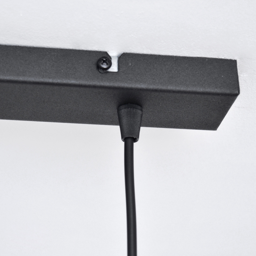 LED LED-kattokruunu johdossa VOLTA 2xE27/15W/230V musta/kulta