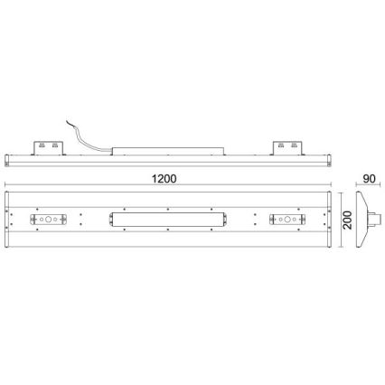 LED Loisteputki High Bay LED/120W/230V 5000K 120 cm