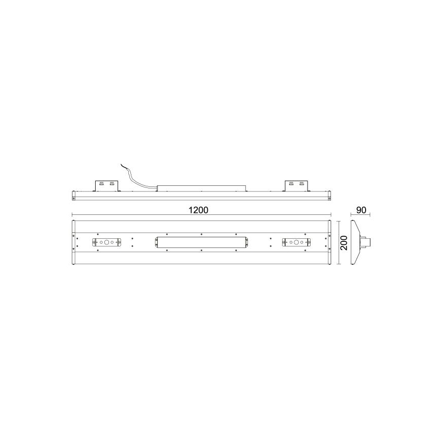 LED Loisteputki High Bay LED/120W/230V 5000K 120 cm