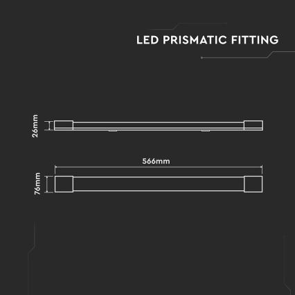 LED Loisteputki LED/20W/230V 6500K 60 cm valkoinen