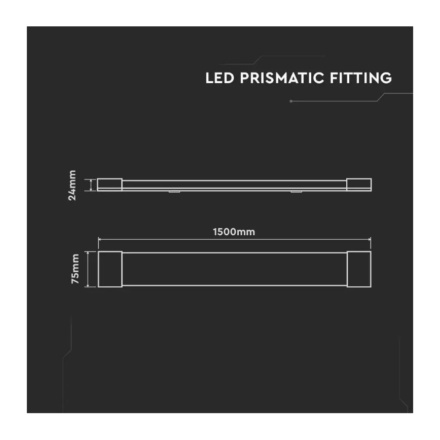 LED-loisteputki SAMSUNG CHIP LED/50W/230V 6500K 150cm