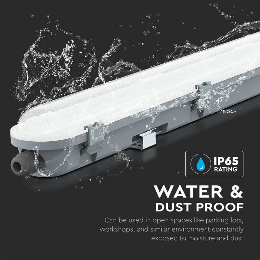 LED-loisteputkivalaisin SAMSUNG-LED-sirulla/18W/230V 6500K IP65 60 cm