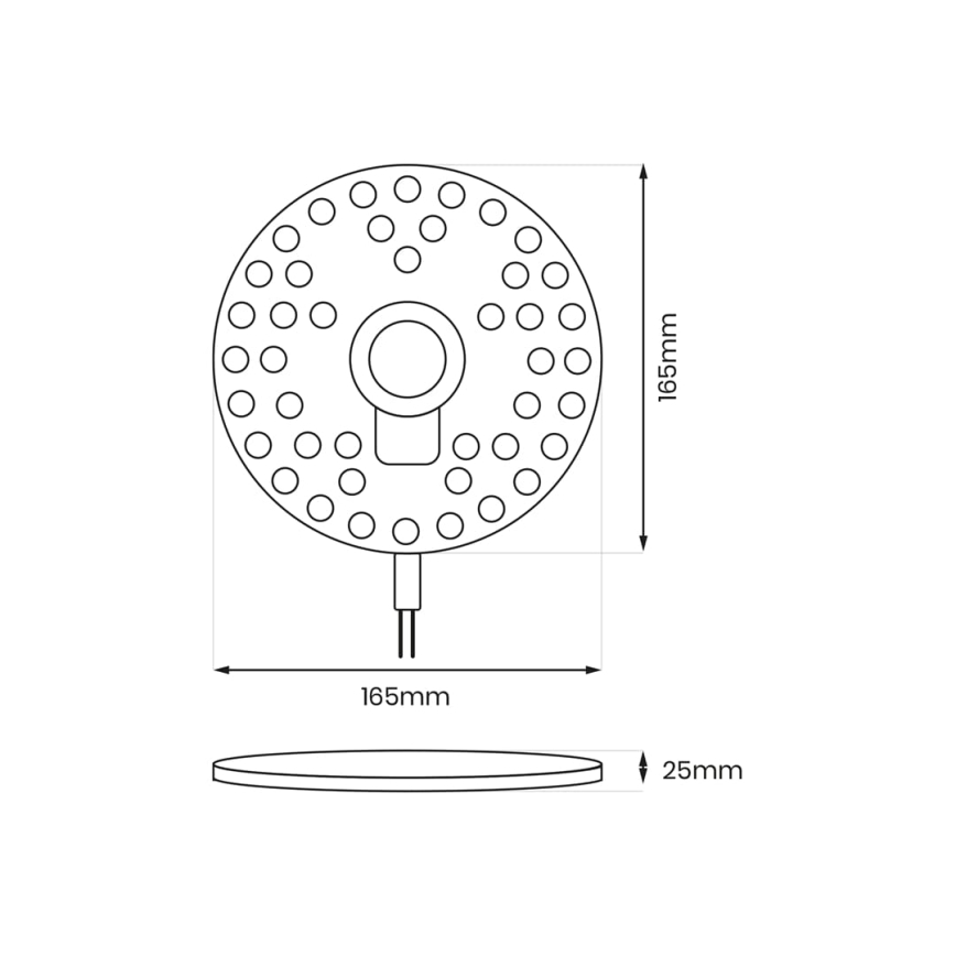 LED Magneettimoduuli LED/20W/230V halkaisija 16,5 cm 3000K