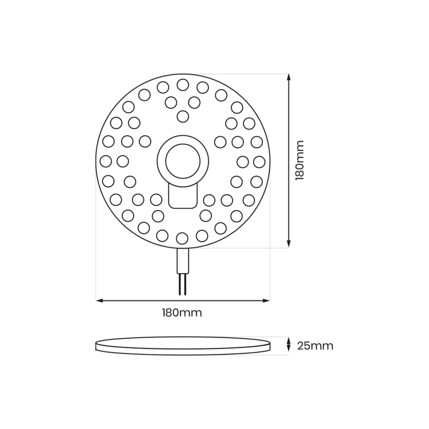 LED Magneettimoduuli LED/24W/230V halkaisija 18 cm 3000K