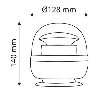 LED-magneettivaroitusvalo LIGHT LED SMD 2835/12-24V