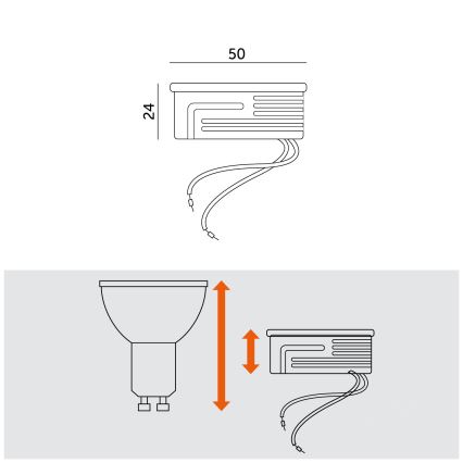 LED-moduuli LED/5W/230V 3000K