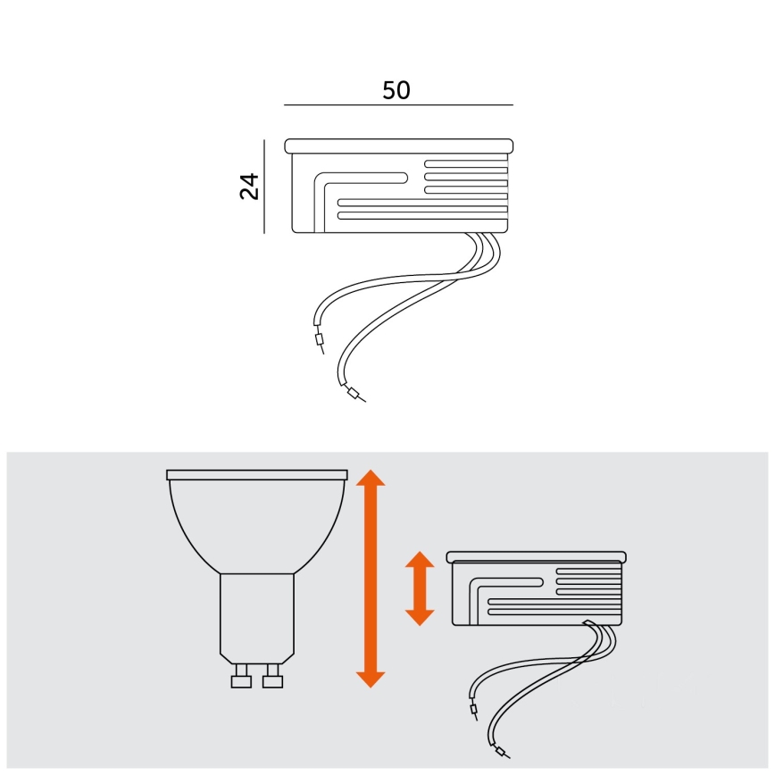 LED-moduuli LED/5W/230V 3000K