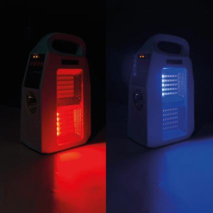LED Monitoiminen aurinko lamppu kaiuttimella ja virtapankki LED/5W/7200mAh IP65