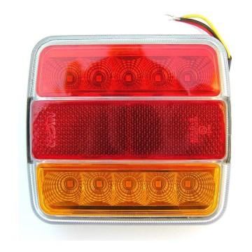 LED Monitoiminen takavalo MULTI LED / 1,5W / 12V IP65 punainen / oranssi