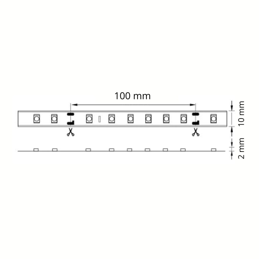 LED-nauha 5m 28W / 12V IP65 6500K