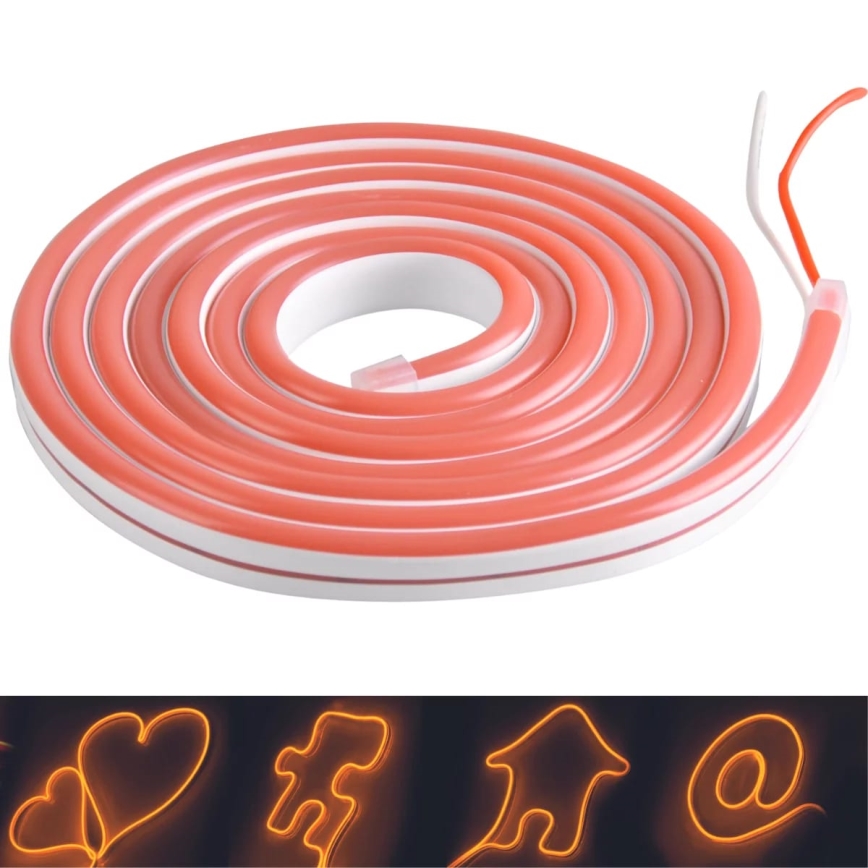 LED-nauha NEON 2 m LED/17W/12V IP65 oranssi