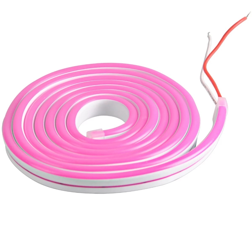 LED-nauha NEON 2 m LED/17W/12V IP65 vaaleanpunainen
