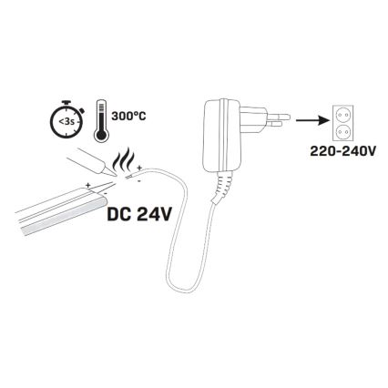 LED-nauha NEON 5m LED/40W/24V oranssi IP65