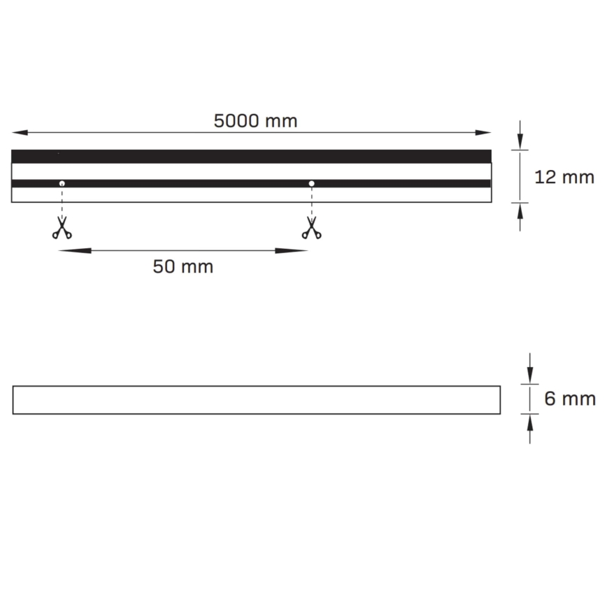 LED-nauha NEON 5m LED/40W/24V vaaleanpunainen IP65