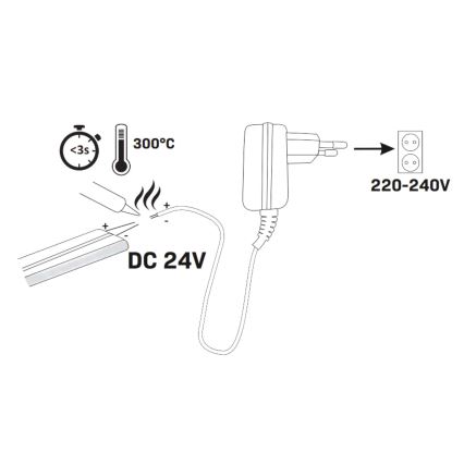 LED-nauha NEON 5m LED/48W/24V 4000K IP65
