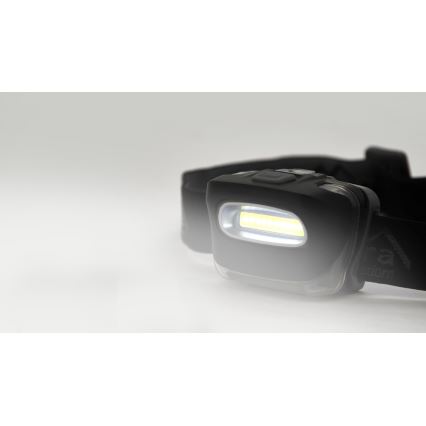 LED otsalamppu LED/3xAAA musta
