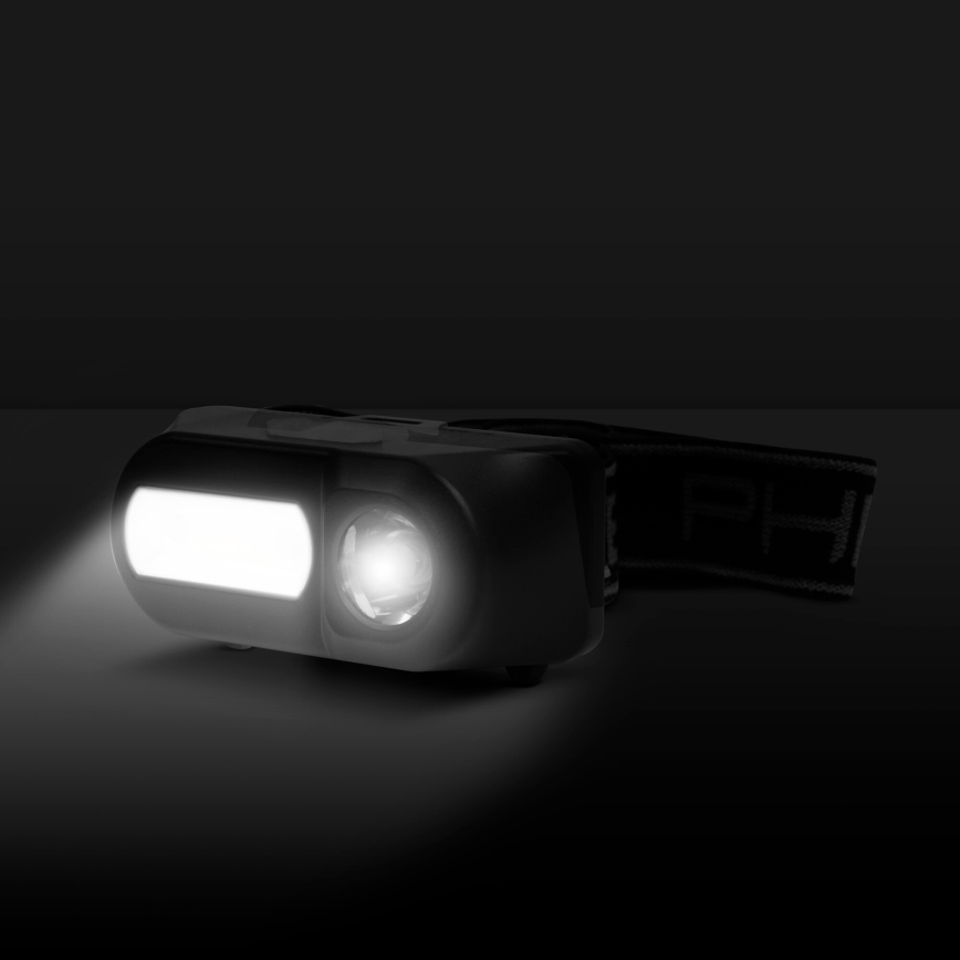 LED-otsalamppu sensorilla LED/3W/Li-ion 1200mAh IP54