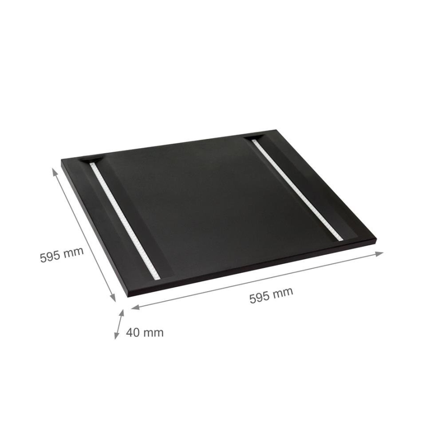 LED-paneeli ALGINE LED/44W/230V 60x60 cm 4000K UGR16 musta