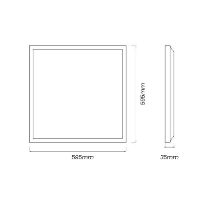 LED-paneeli LED/40W/230V 4000K 60x60 cm