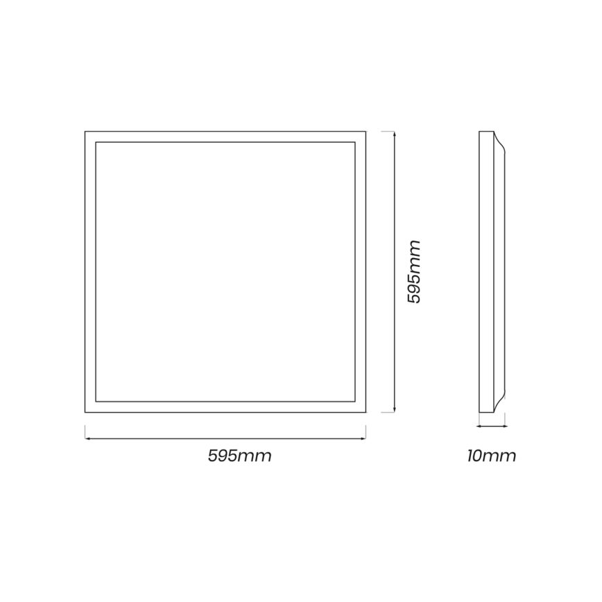 LED-paneeli LED/40W/230V 4000K 60x60 cm