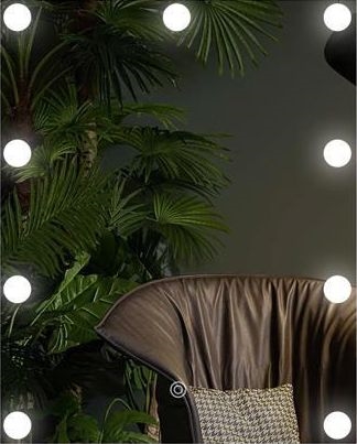 LED peili kanssa valaistus 9xLED/1W/230V 3000/4000/6000K 50x40 cm IP44