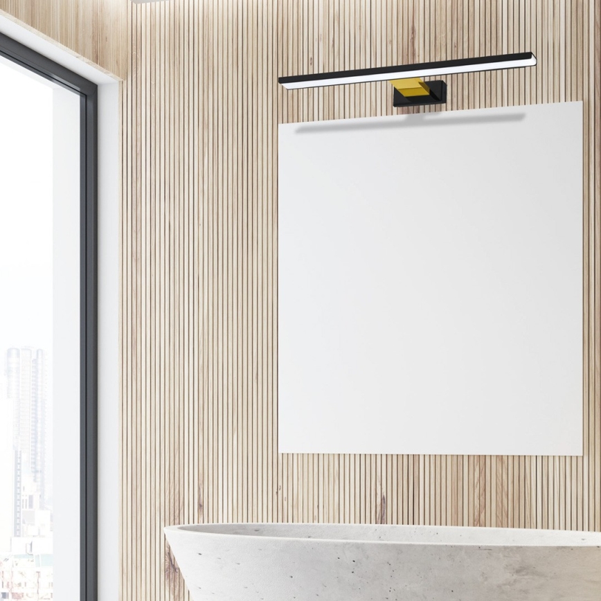 LED-peilivalot kylpyhuoneeseen SHINE LED/13,8W/230V IP44 musta/gold