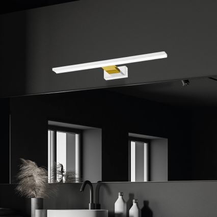 LED-peilivalot kylpyhuoneeseen SHINE LED/13,8W/230V IP44 valkoinen/gold