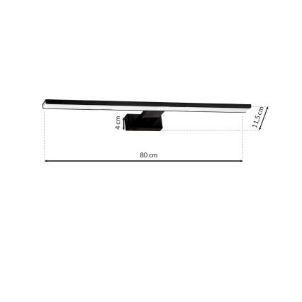 LED-peilivalot SHINE BLACK LED/15W/230V IP44