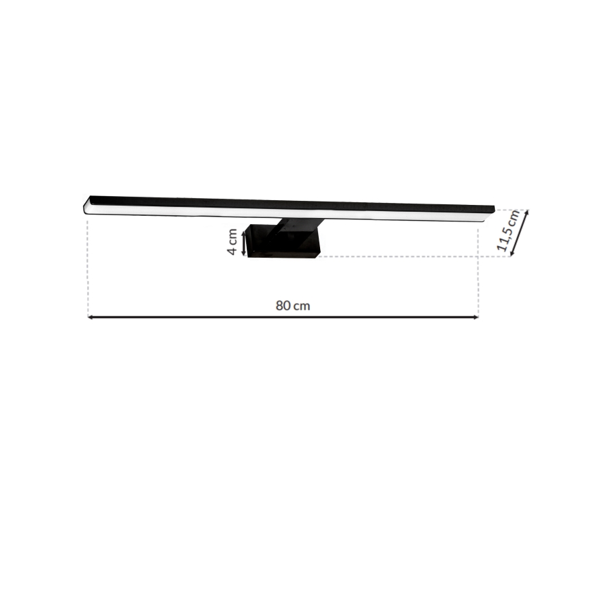 LED-peilivalot SHINE BLACK LED/15W/230V IP44