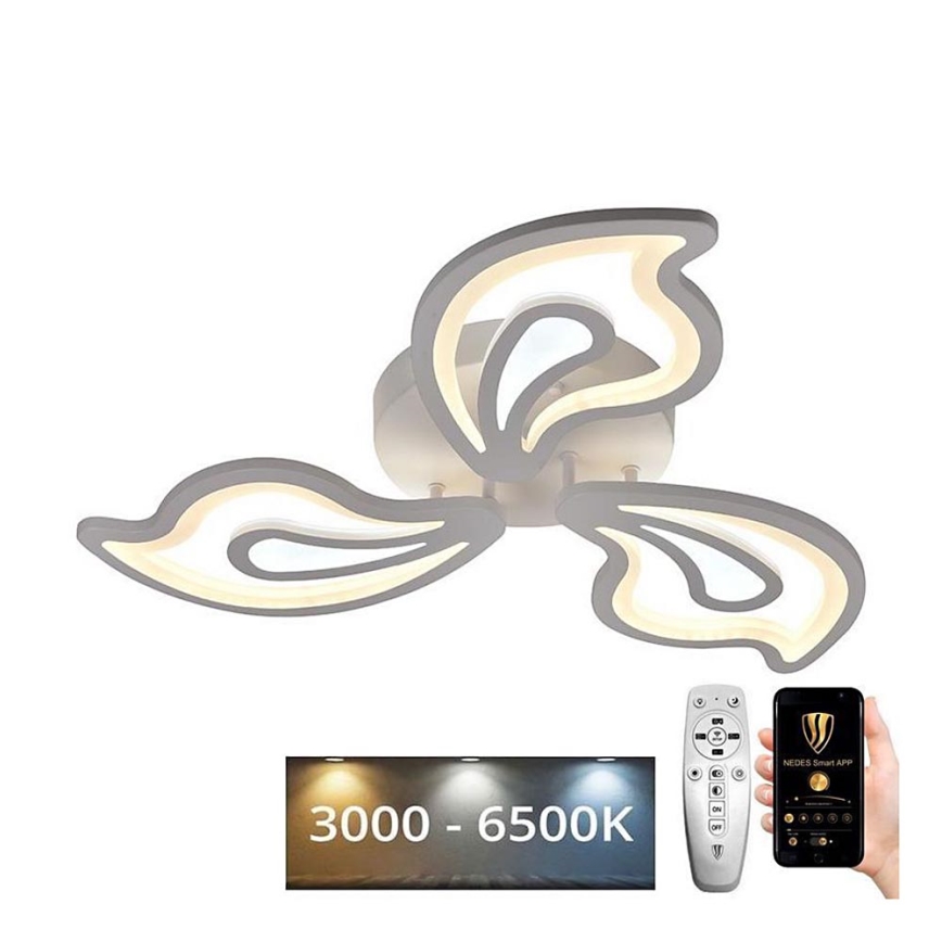 LED Pinta-asennettava kattokruunu LED/75W/230V 3000-6500K + kaukosäädin